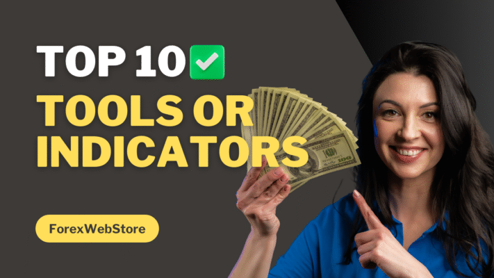 What tools or indicators can be used with Forex charts?
