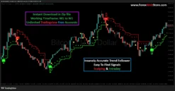Volatility-based trailing stop indicator