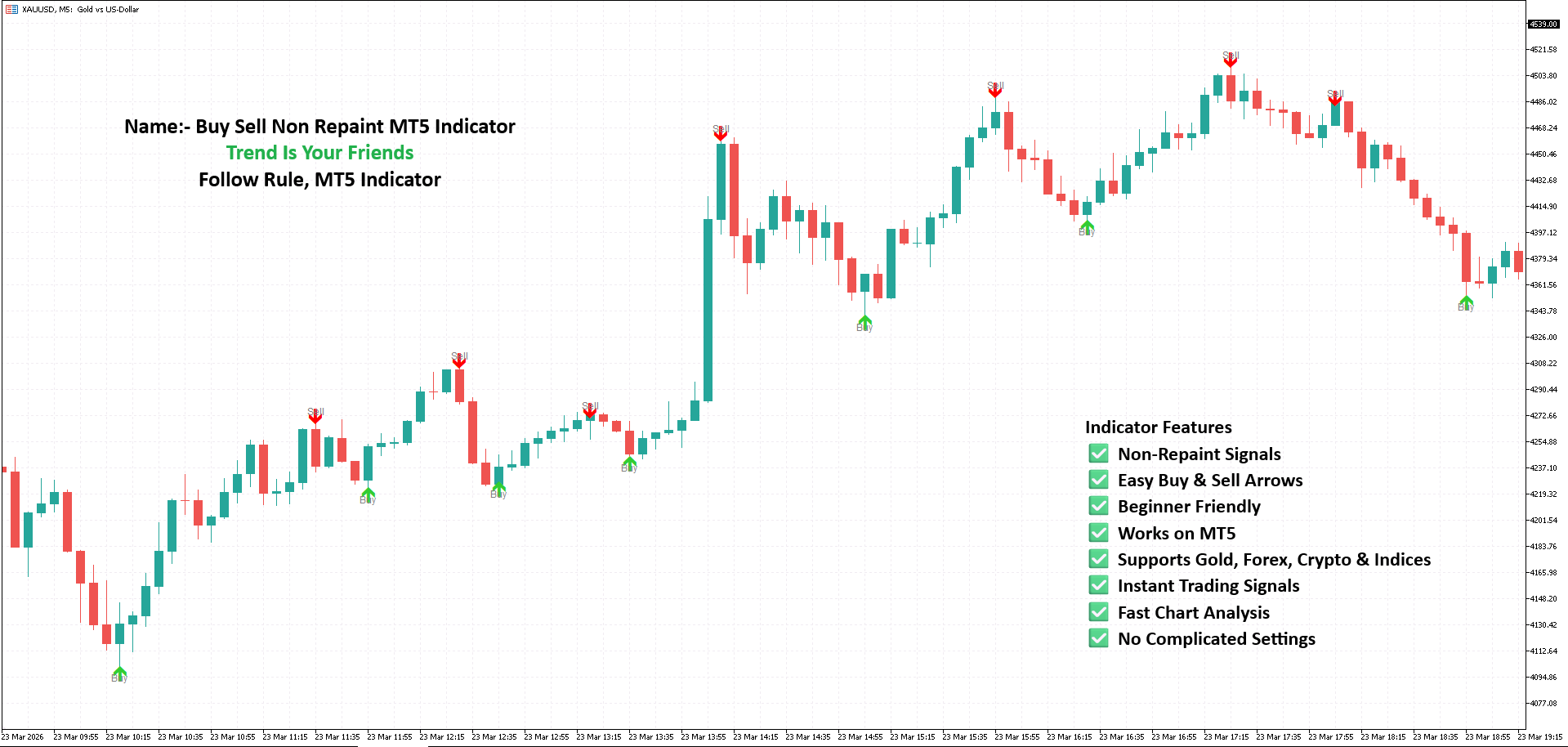 Gold M5 Buy Sell MT4 Indicator XAUUSD M5 Scalping Indicator for MT4 Gold Scalper Pro MT4 Indicator Gold M5 Non-Repaint Scalping Indicator Gold Sniper M5 MT4 Indicator Gold Scalping Master MT4 System XAUUSD Gold Hunter M5 Indicator Gold Precision Scalping Indicator MT4